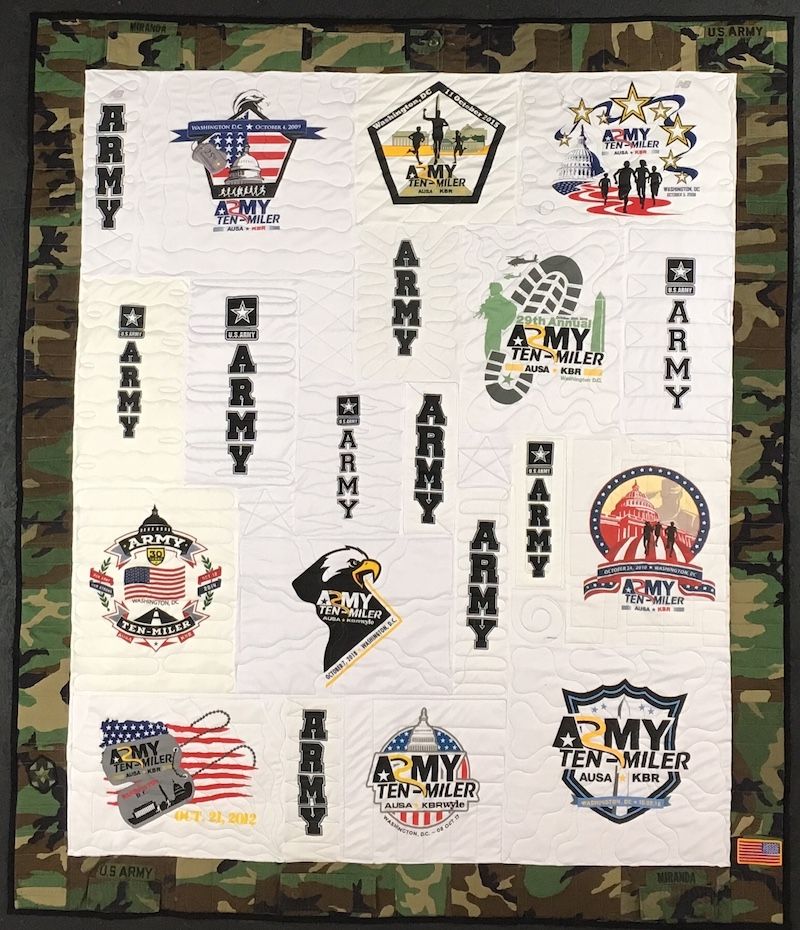 Army t on sale shirt quilt
